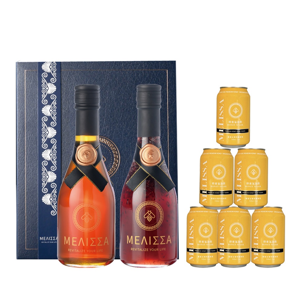 【Melissa】玫瑰420g+櫻花420g 2入蜂蜜禮盒(加送蜂蜜氣泡飲6入), , large