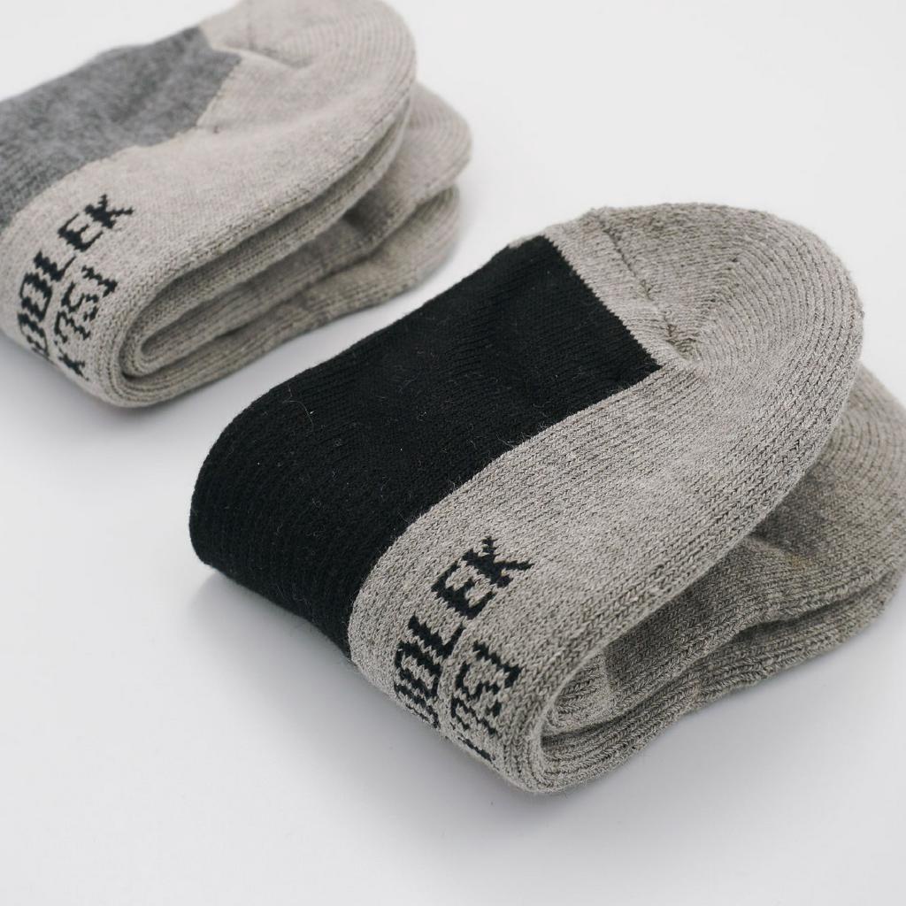 [Kaimei Cotton] 6 pairs set gray MIT made in Taiwan antibacterial and deodorizing air cushion bamboo charcoal boat socks 24-26cm, , large