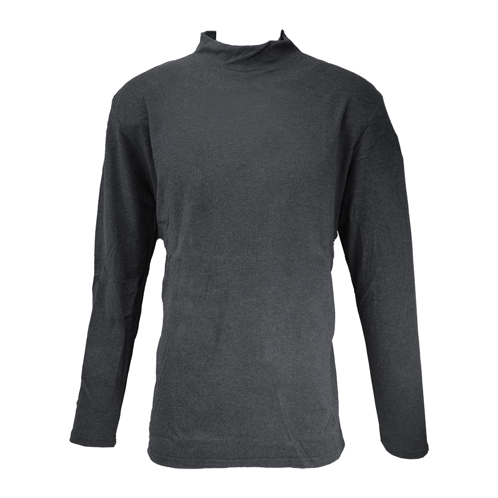 男仿羊絨半高領厚保暖衣-K118-黑色-XL-2件, , large