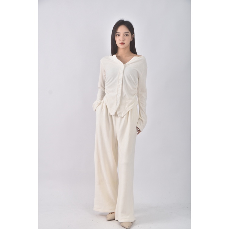 (S) ff studio質感白色套裝二手衣