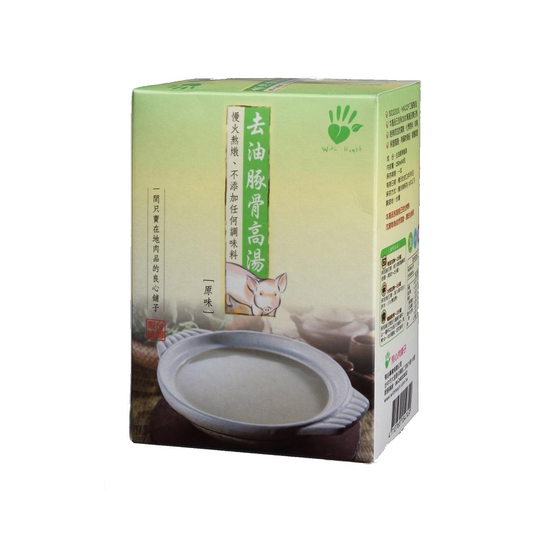 冷凍台灣去油原味豚骨高湯-250ml*4/盒, , large