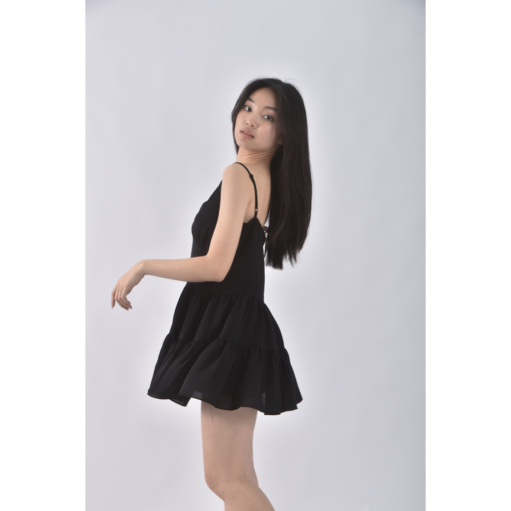 (S) and more韓牌蛋糕裙黑色洋裝二手衣, , large