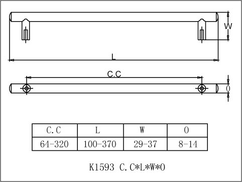 【協進五金】#201不鏽鋼實心把手 不鏽鋼拉絲, , large