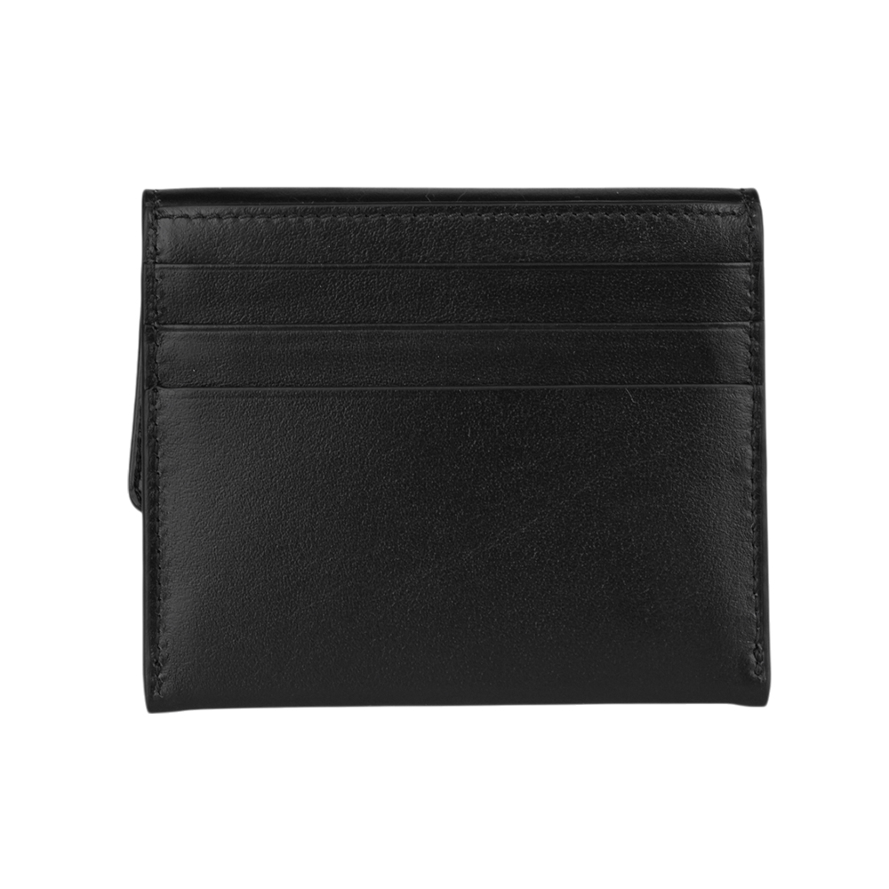 BALENCIAGA Rodeo 金釦平滑小牛皮卡片夾/黑色, , large