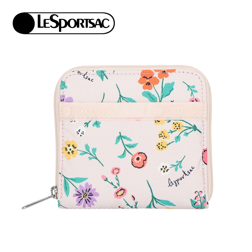 Lesportsac Compact Zip Wallet 簡約拉鍊短夾/ 輕舞野花, , large