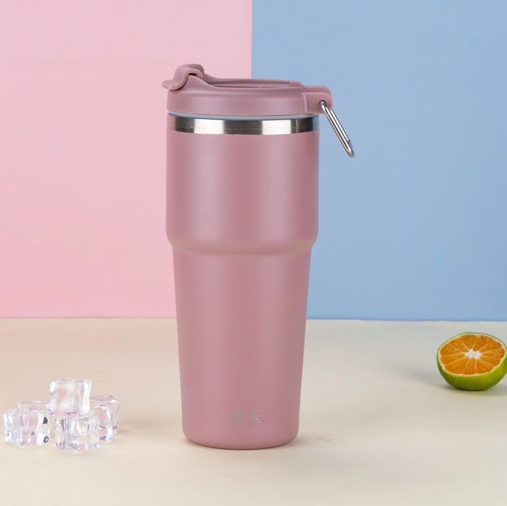 Le Meiya Portable Ceramic Ice Cup 750ml (Lotus Jade Purple), , large