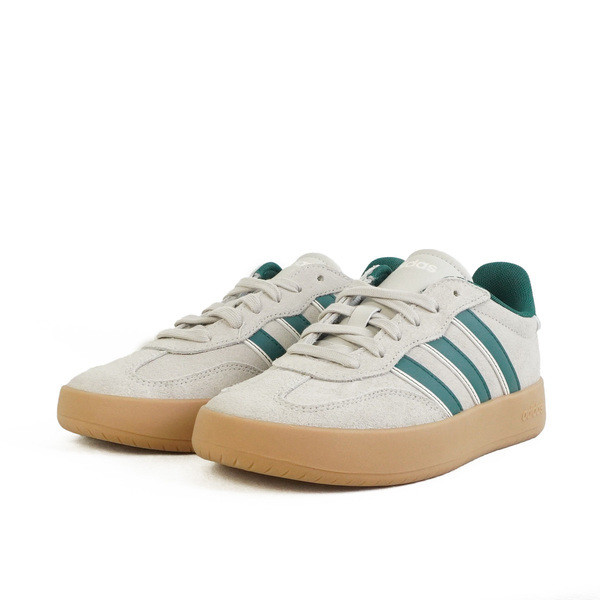 Kixpress-Adidas Barreda 女 運動休閒鞋 麂皮 膠底 復古 舒適 米灰 綠 [JP7106], , large