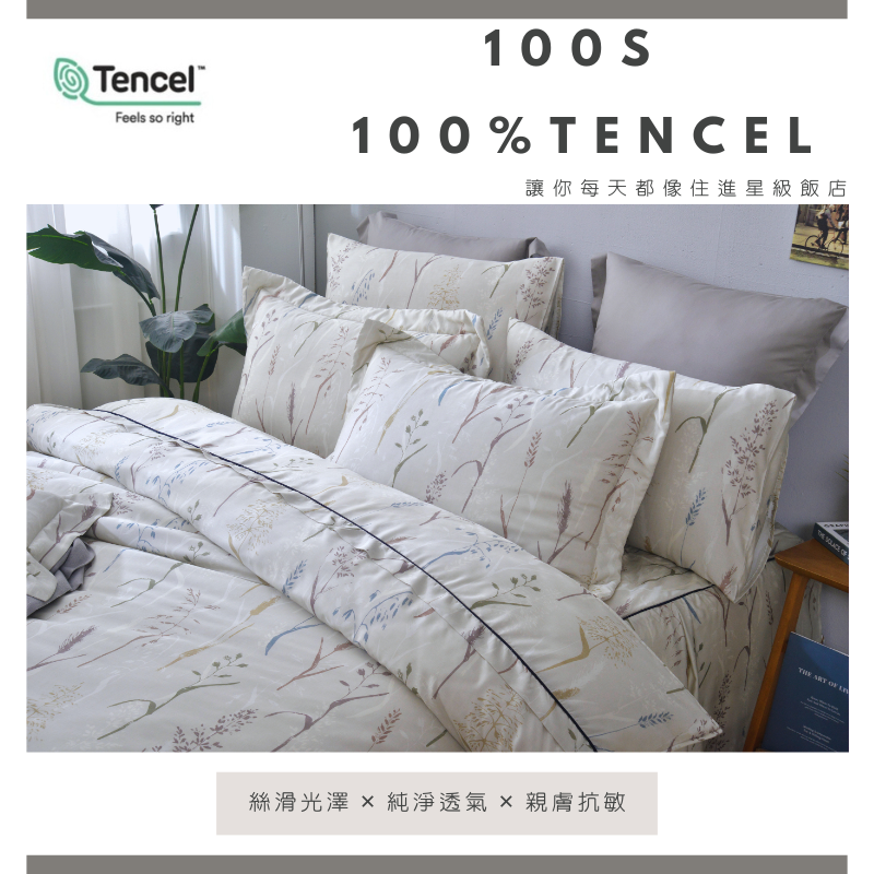 100% Tencel Double/King Size Reversible Duvet and Bedding Set