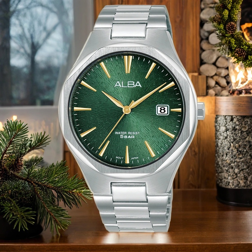 ALBA 雅柏 PRESTIGE 八角時尚手錶-40mm AS9U55X1/VJ42-X370Q, , large