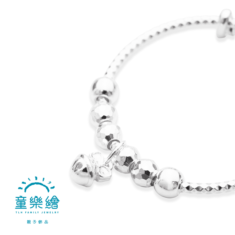 【童樂繪金飾】兒童純銀手鐲手環 鈴鐺蝴蝶結 (彌月銀飾 滿月禮 寶寶足銀), , large