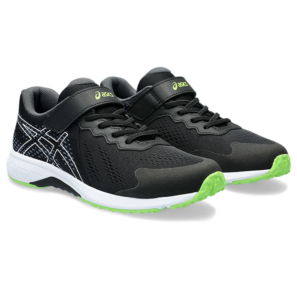 ASICS LAZERBEAM RI-MG 兒童慢跑鞋 黑綠 黏帶式 童鞋 1154A169 24SSO【樂買網】, , large