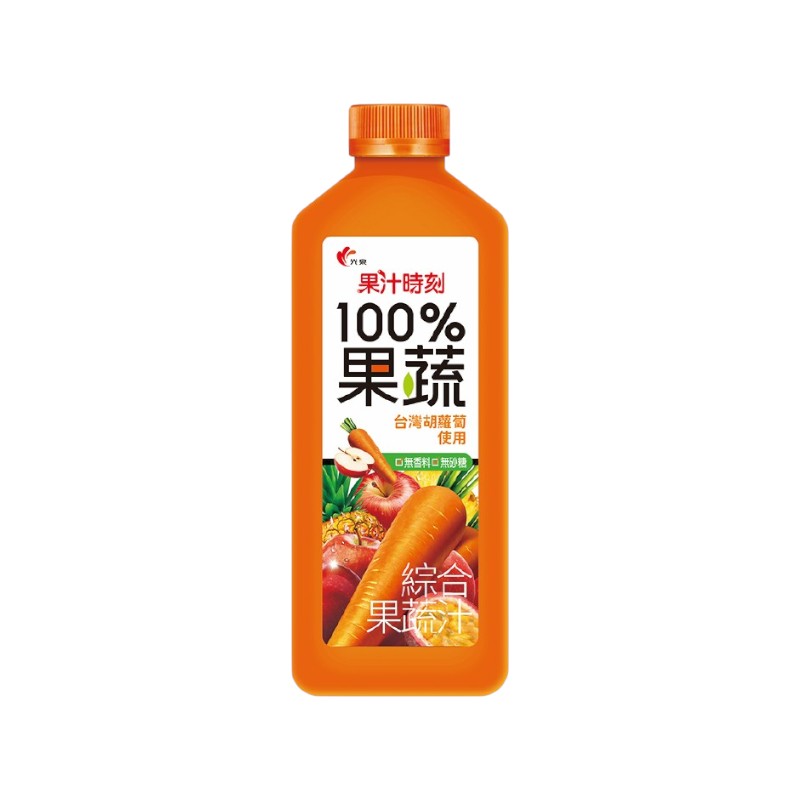 光泉果汁時刻-100%綜合果蔬汁800ml