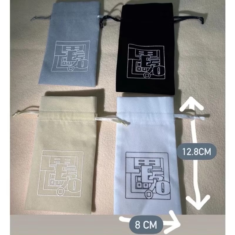 【Leo手機周邊專賣店】LEO 里歐絨布高品質速口收納袋 / 小 iWALK口袋充 太空艙款 / 白色, , large