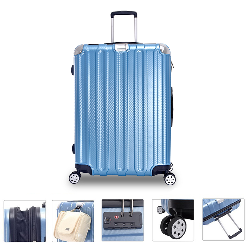 微風輕旅24吋防刮漸層行李箱, 天堂藍, large