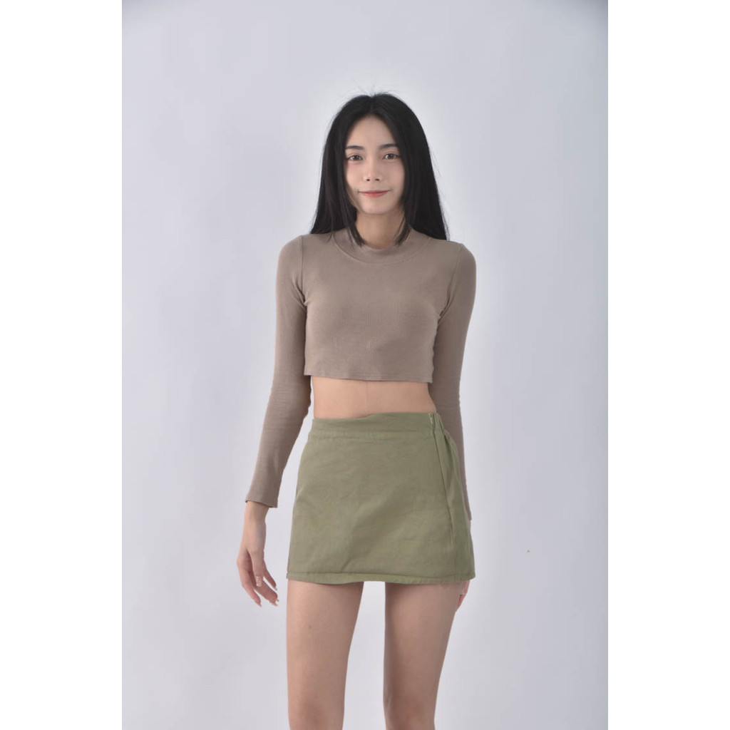 (S) 【粿粿私服】綠色褲裙二手衣, , large