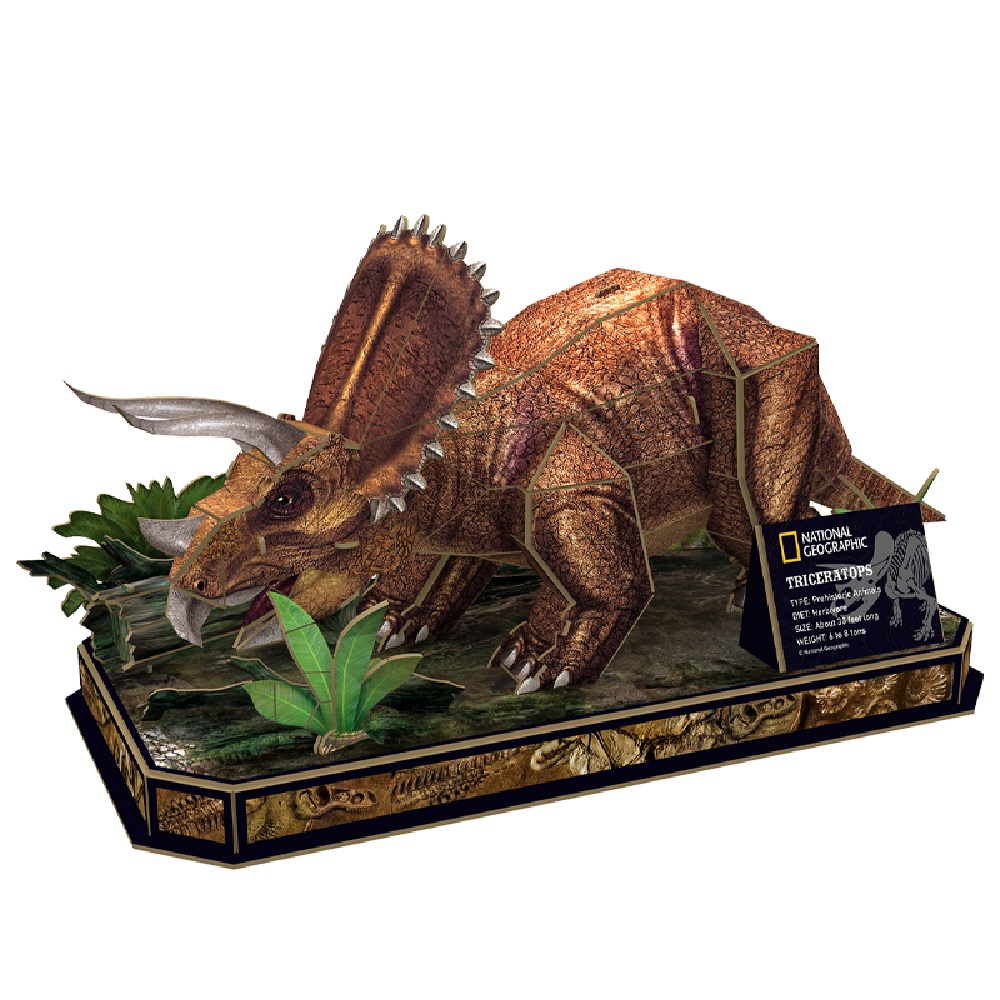  [Brick Republic]CubicFun NatGeo 3D Dino &ndash; Triceratops (3D Puzzle), , large