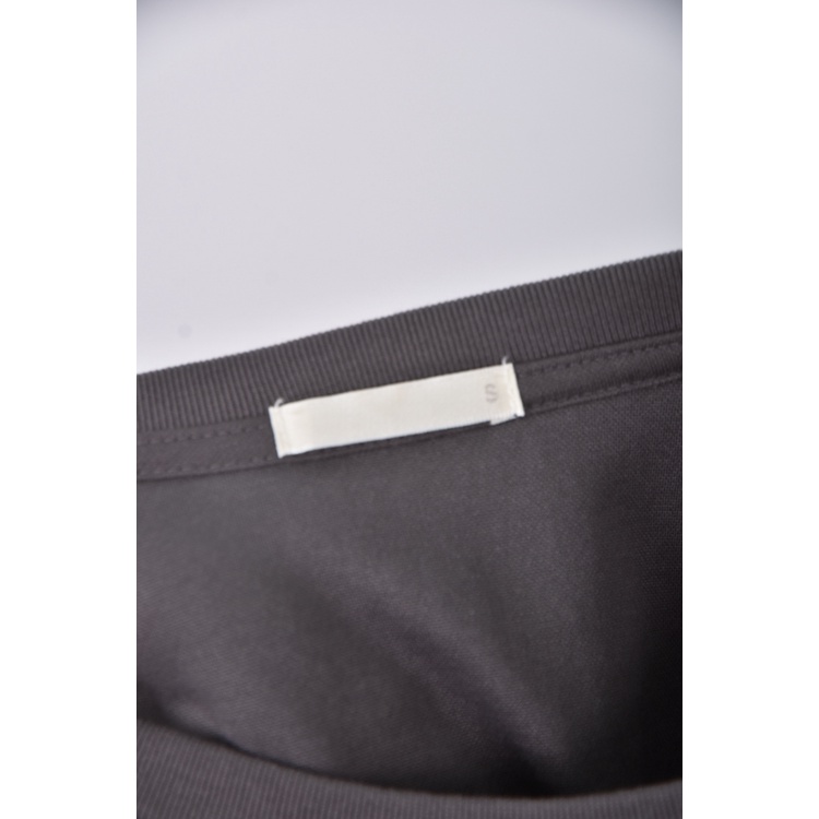 (S) gu修身短版棉質素面灰色短袖上衣二手衣, , large