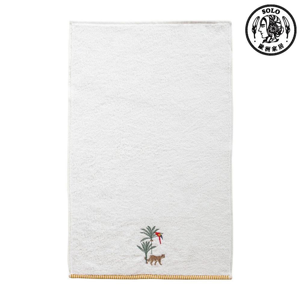 【SOLO歐洲家居】LCW Home 土耳其製 50x80cm 熱帶森林探險刺繡純棉毛巾 100%純棉 超吸水, , large