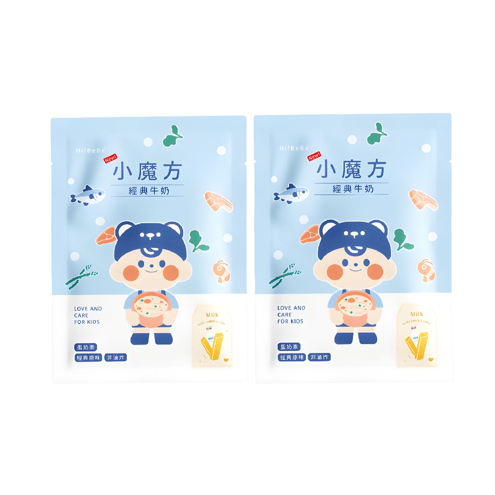 【Hibebe】牛奶小魔方 袋裝2入組（100g/包）