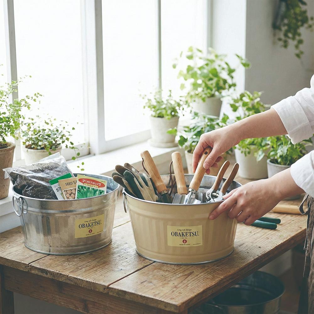 【this-this】日本渡邊金屬｜OBAKETSU 手工製多功能迷你桶 7.5L, , large