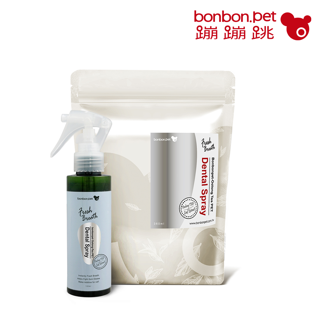 Fresh Breath Little Oolong Dental Spray 150ml + Refill Pack 360ml Set