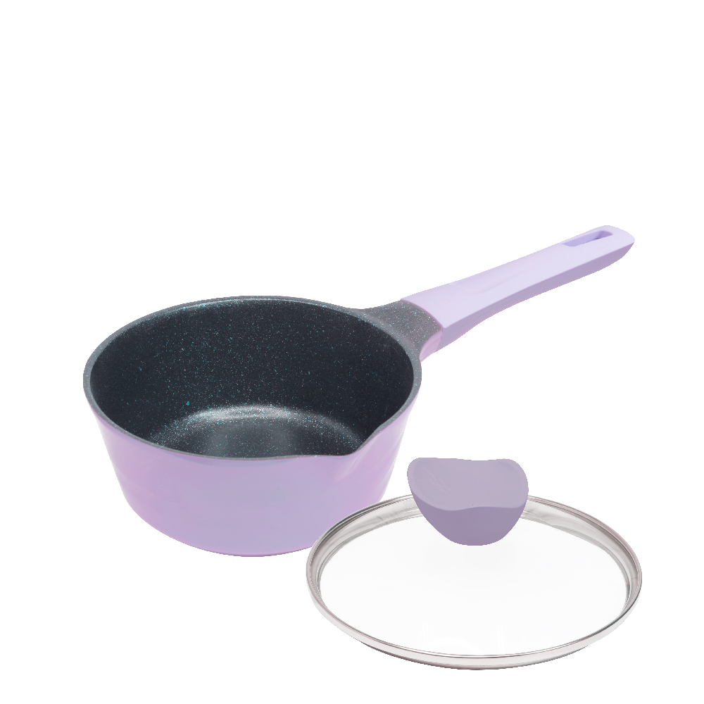 [清水]麥飯石不沾牛奶鍋18CM(顏色隨機), , large
