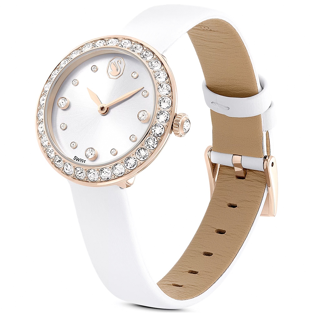 SWAROVSKI 施華洛世奇 Matrix Tennis 水晶錶圈手錶 女錶-30mm 送禮推薦 5710103, , large