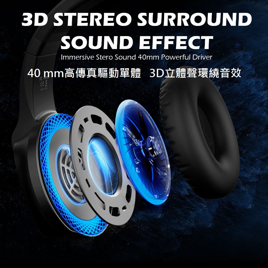 EKSA E400 跨平台RGB電競耳麥, , large