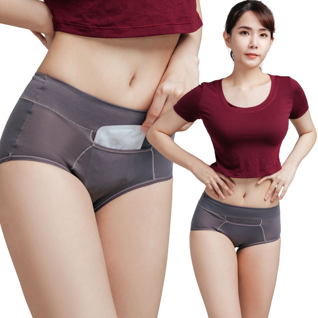 NEONER Tencel high waist period panties, , large