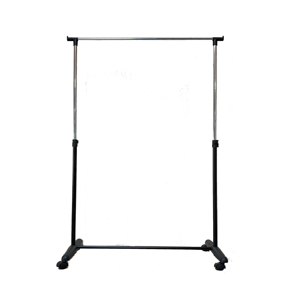 [拜爾家居]小海豚輕巧單桿曬衣架 二入組 MIT台灣製造 附滾輪  衣架 曬衣桿 晾衣架 晾衣架 曬衣服 晾衣桿 (免運), , large