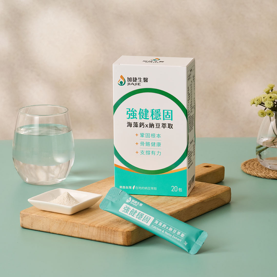 [加捷生醫] 強健穩固 海藻鈣x納豆萃取粉包, , large