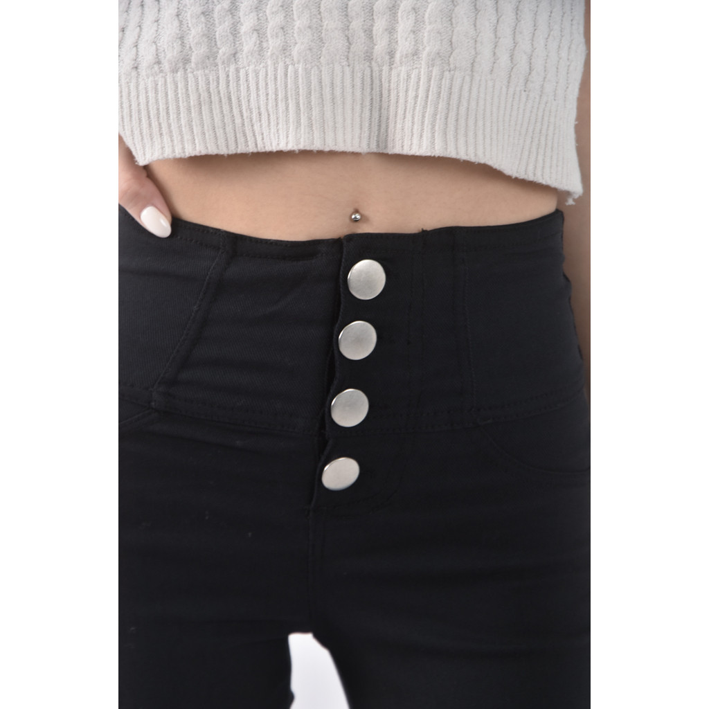 (S) show me love緊身黑色長褲二手衣, , large