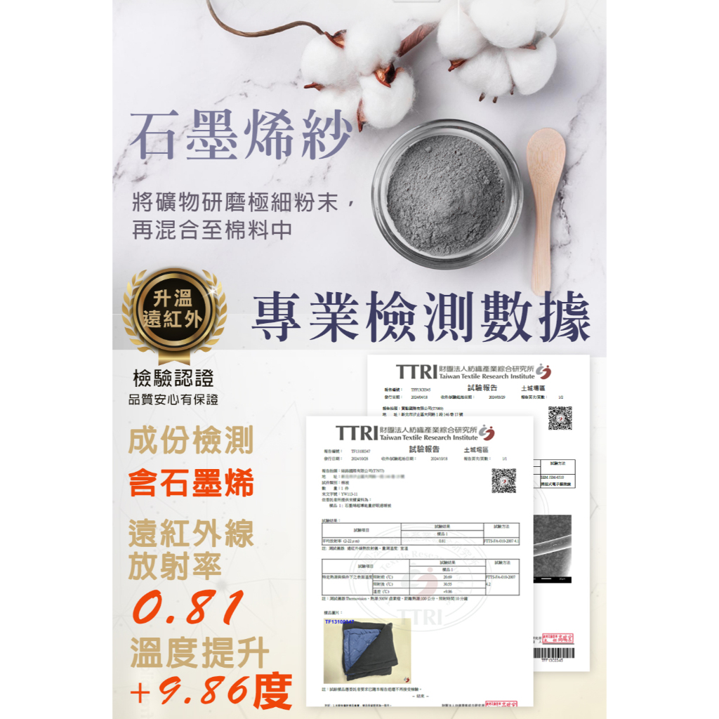 【日本旭川】生命磁光速石墨烯循環毯  循環升溫 輕便好攜帶 披肩 辦公室膝上毯 小毛毯被子 升溫蓄熱毯, , large
