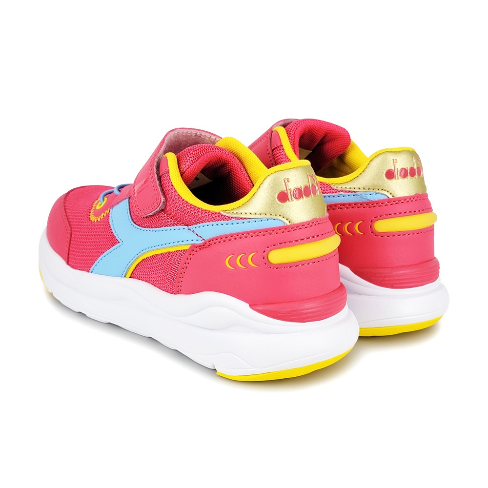 DIADORA迪亞多那 復古兒童老爹鞋 童運動鞋 童鞋 寬楦 透氣 康特杯 吸震 減壓 足弓支撐 健康鞋墊 止滑 灰 桃, , large