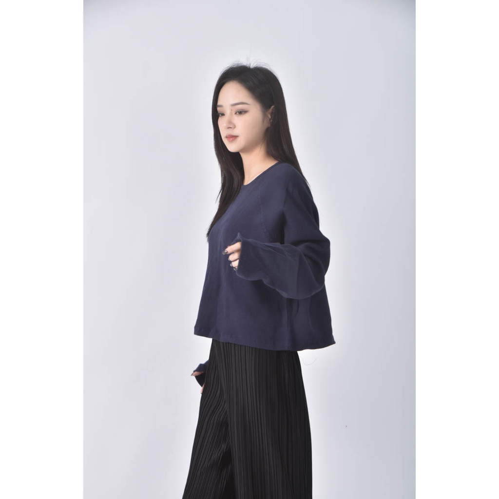 (XL) unless韓牌藍色長袖上衣二手衣, , large
