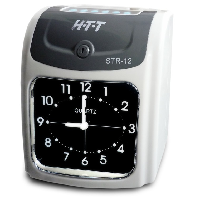 HTT 六欄位雙色微電腦打卡鐘 STR-12, , large