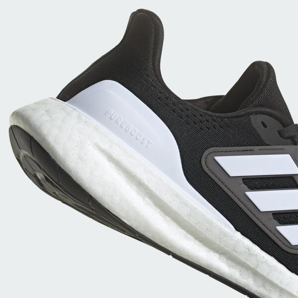 Adidas Pureboost 23 男女 慢跑鞋 運動 路跑 寬楦 休閒 緩震 耐磨 舒適 黑白 [IF4839], , large