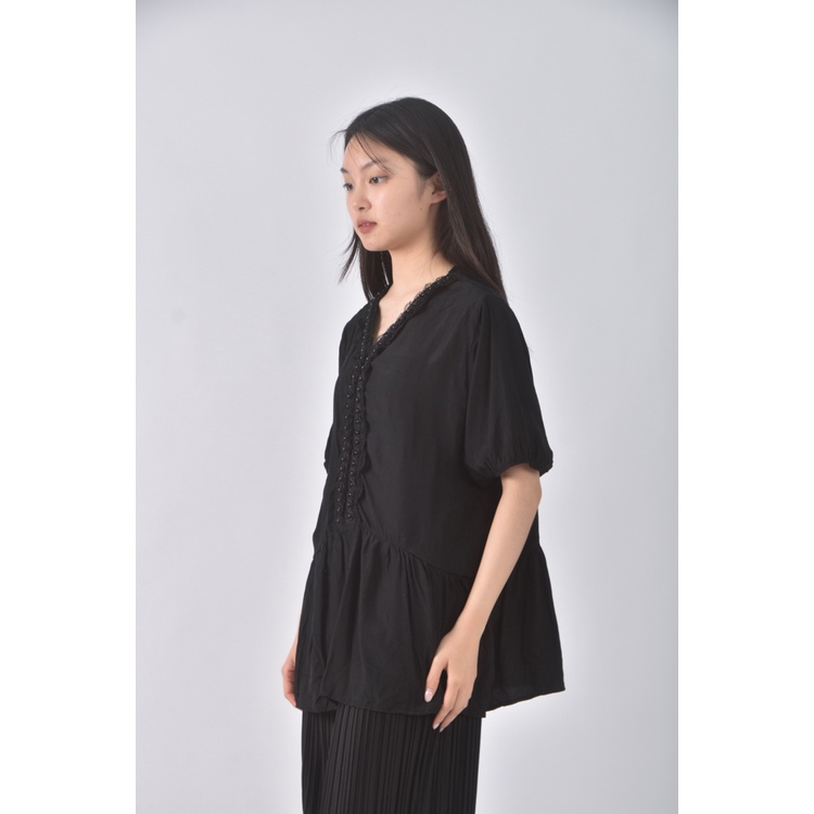 (XL) ringbear寬鬆黑色短袖上衣二手衣, , large