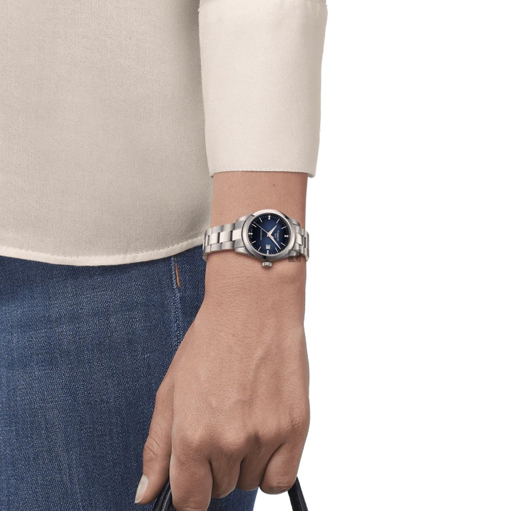 TISSOT 天梭 T-MY LADY 真鑽機械女錶-29.3mm T1320071104600 【附原廠皮革錶帶乙只】, , large