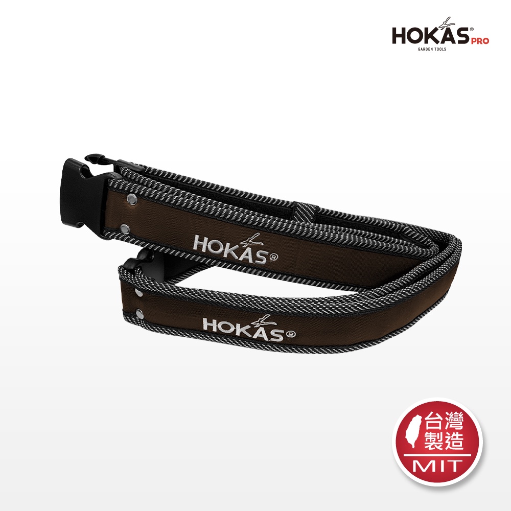 【HOKAS】黑色格紋腰帶-長款 (工具腰帶 園藝剪刀套 收納套 工具袋 工具套 腰包 加厚帆布 水電腰包), , large