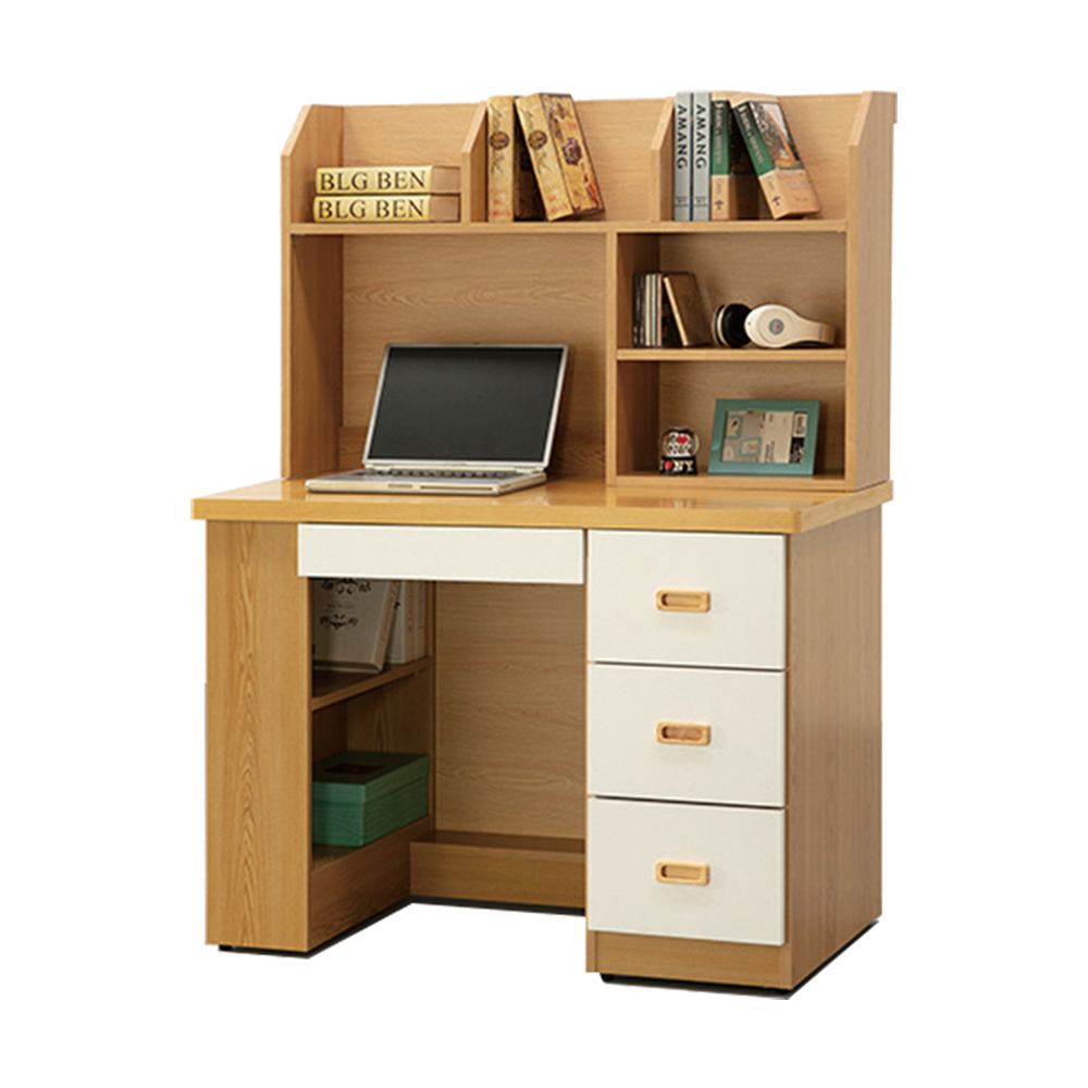 【唯熙傢俱】赫比原木色3.5尺電腦桌組, , large