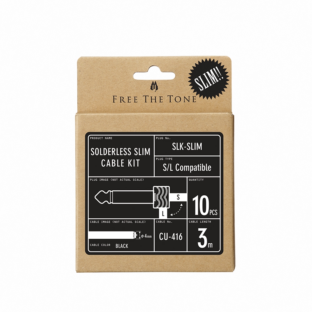 FREE THE TONE SLK-SLIM 3米 DIY 高級短導線 日本製【敦煌樂器】, , large