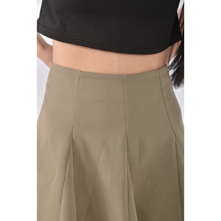 (S) 【依庭私服】質感綠色短裙二手衣, , large