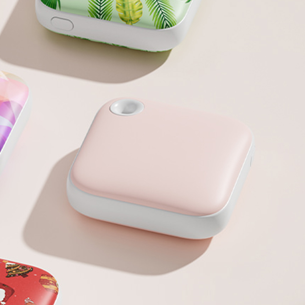 日光寶盒暖手寶【8色可選】附提繩 方塊暖手寶 暖手寶 雙面發熱 輕巧 LED燈 TYPE-C充電 小熊提繩 矽膠提繩 3秒發熱, , large