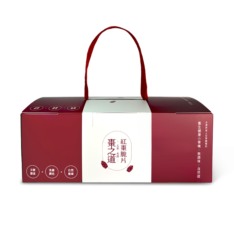 [茗京萃]棗之道｜紅棗脆片禮盒 (15入/盒), , large