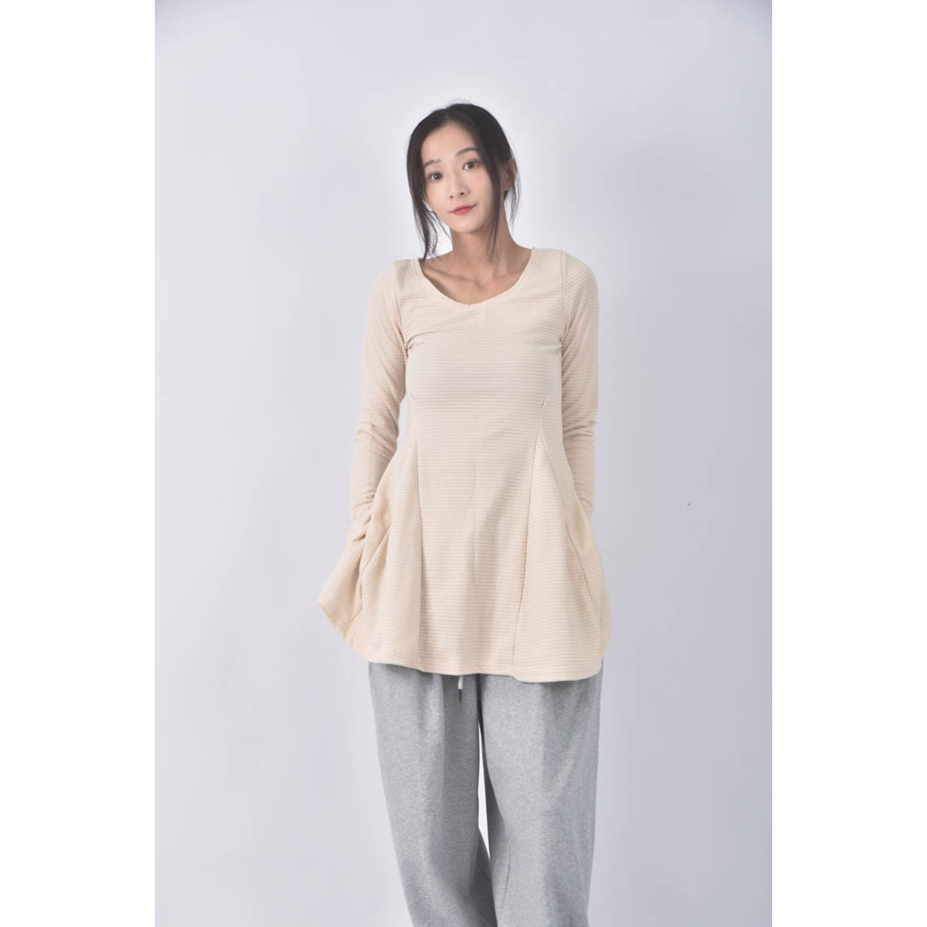 (S) in style質感棉質傘擺黃色洋裝二手衣, , large