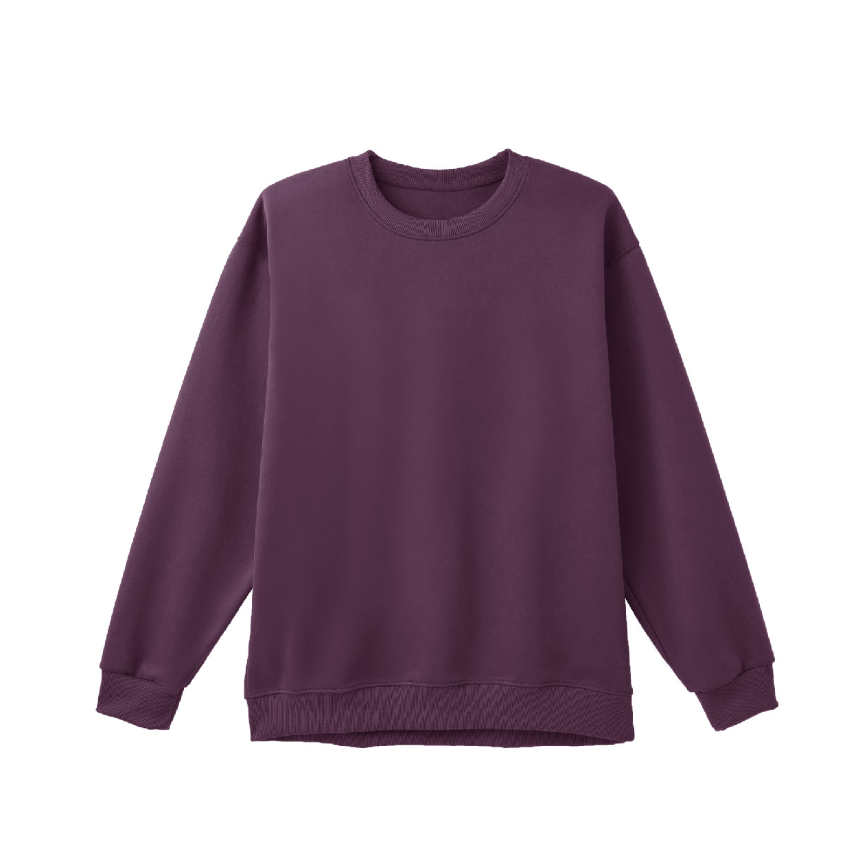 韓版圓領大學T-乾莓紅XL