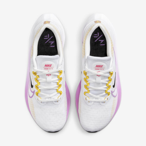 Nike Wmns Zoom Fly 5 女 慢跑鞋 運動 路跑 輕量 緩震 支撐 白紫黃 [DM8974-100], , large