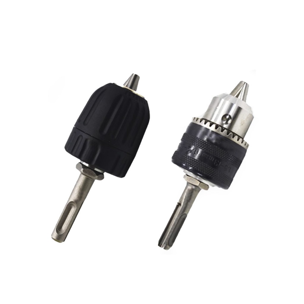 台灣現貨！電鑽夾頭 0.5-13mm爪夾頭 電動扳手轉接頭 四溝錘 快速夾頭 轉換夾頭 手動夾頭 三夾頭 六角軸 鑽頭, , large