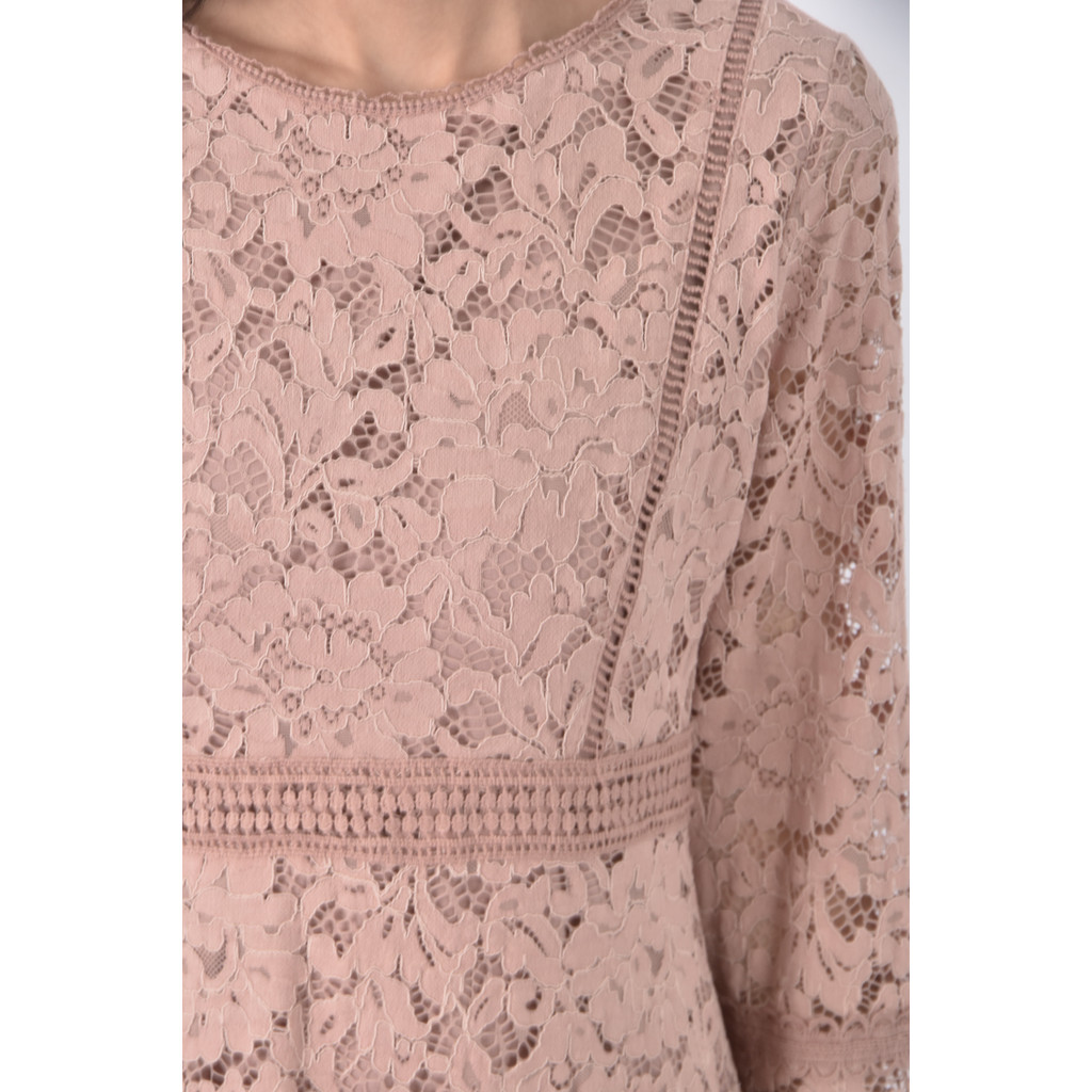 (S) air space蕾絲粉色洋裝二手衣, , large